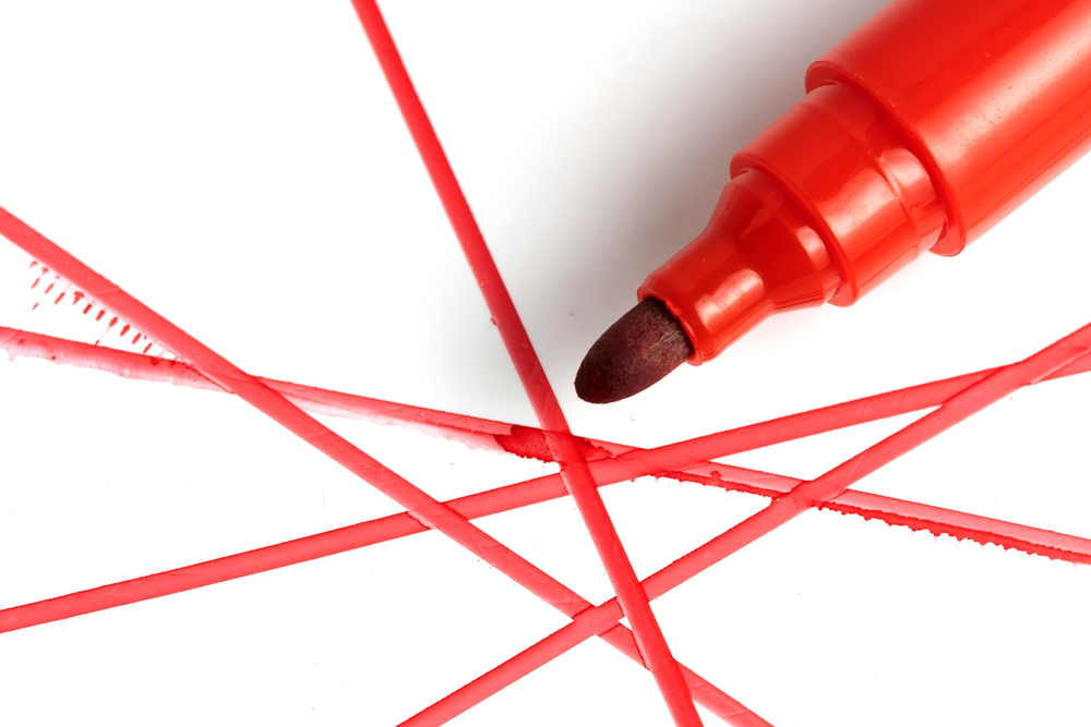 Image of red marker lines depicting the concept of PAAB Code caveats